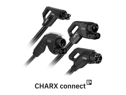 Phoenix Contact E-Mobility Produkte: CCS-, NACS- und GB/T-Ladekabel für Schnellladestationen