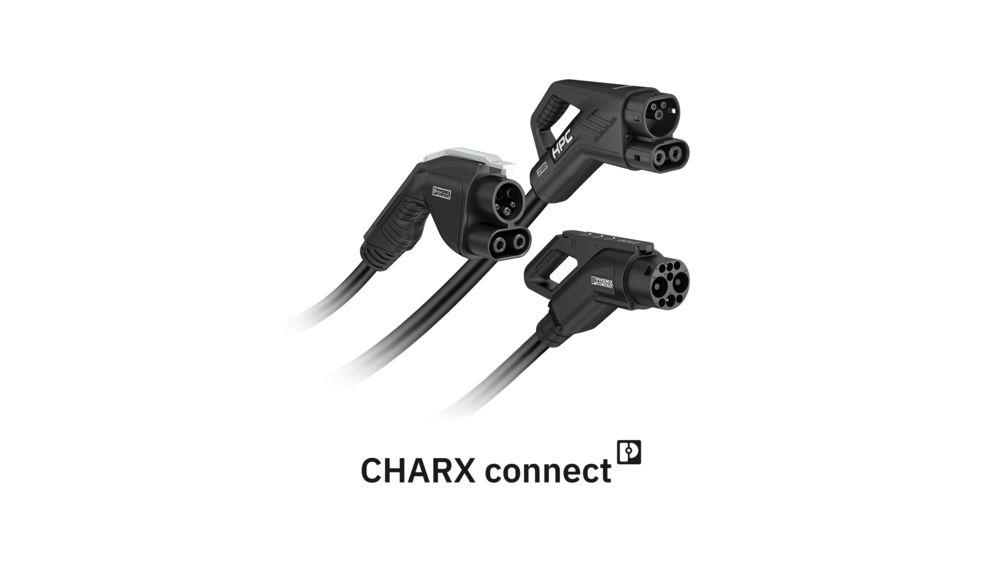 Phoenix Contact E-Mobility Produkte: CCS-, NACS- und GB/T-Ladekabel für Schnellladestationen